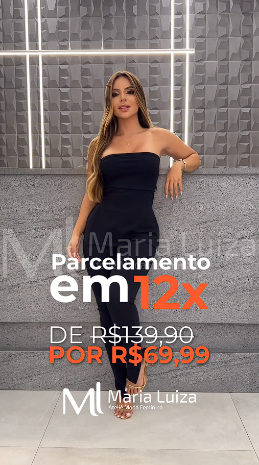 Conjunto Feminino Social Tomara Que Caia Com Calça Lateral